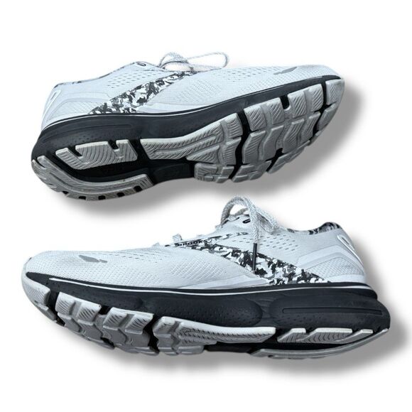 Brooks Ghost 15 Running Sneakers Shoes White Ebony Oyster Activewear Women’s 9 - Picture 5 of 10